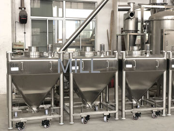 Băng tải chân không tiêu chuẩn GMP cho bột thép không gỉ Tote IBC