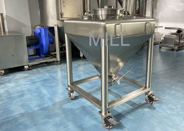 Băng tải chân không bằng thép không gỉ cho bột dược phẩm Ibc Tote Bin Tank