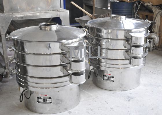 Máy rây bột 200 lưới 2000kg / h Máy rây Vibro Thép không gỉ