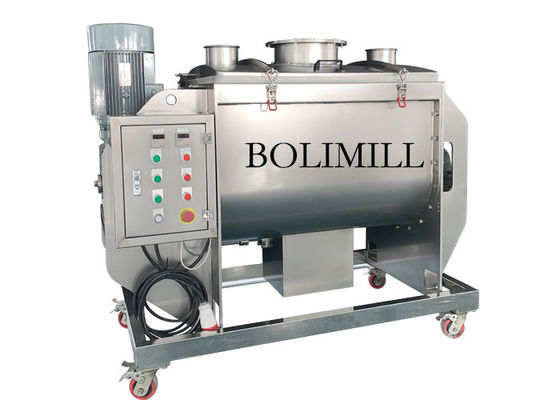 Máy trộn bột khô ngang 1000L Máy trộn ruy băng Loại máy trộn ngang